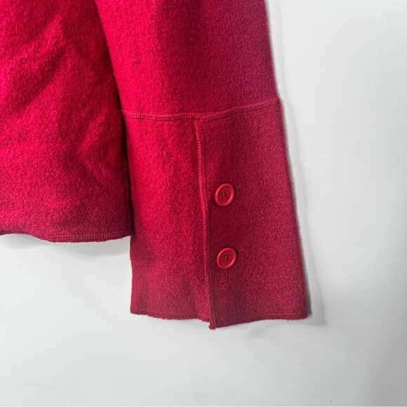 Kutenai Wool Jacket Button Up Collared Bell Sleeves - Picture 6 of 8
